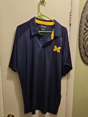 Champion Michigan Wolverines Mens XL Polo Shirt